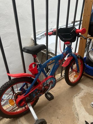 Bicicleta Spiderman 16 4-6 años