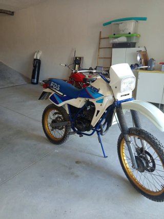 Derbi FDS Enduro Azul y Blanco