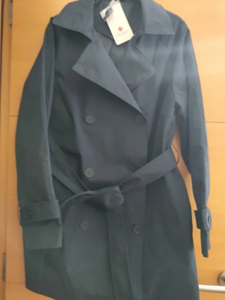 Gabardina azul marino