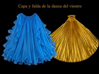 Capa y falda danza del vientre