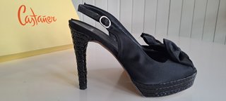 Zapatos de tacón negros Castañer talla 38