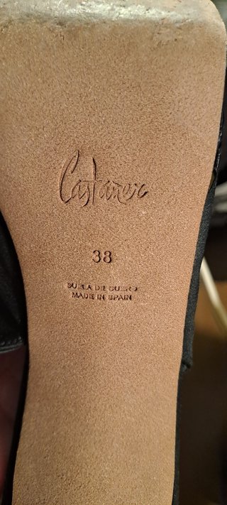 Zapatos de tacón negros Castañer talla 38