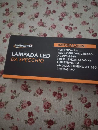 Lampada LED da specchio UNIVERS 9W 980LM