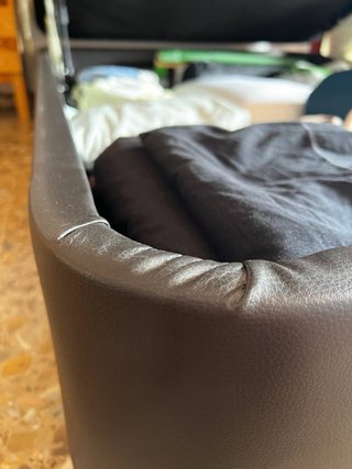 Canapé abatible Kvinlog Negro/Gris