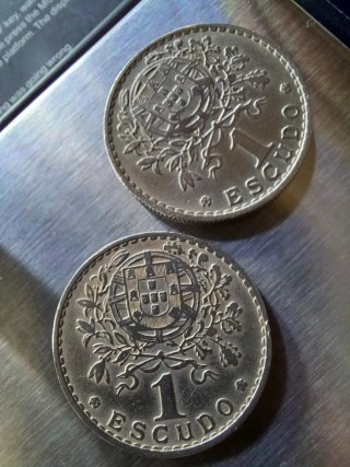 Lote 2 Monedas 1 Escudo Portugal 1958-1959