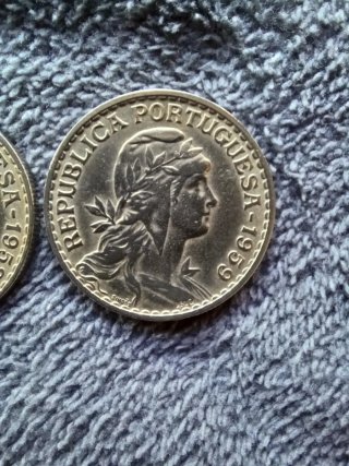 Lote 2 Monedas 1 Escudo Portugal 1958-1959