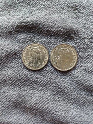 Lote 2 Monedas 1 Escudo Portugal 1958-1959