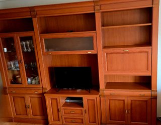 Mueble de salón modular madera
