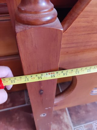 Cabecero piecero cama 145 cm de madera pino