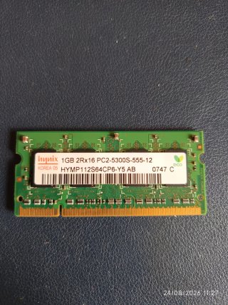 Memoria RAM Hynix 1GB DDR2 PC2-5300S