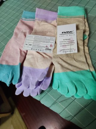 Lote 3 calcetines barefoot con dedos mujer T/U