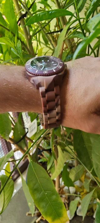 Reloj Marea Hombre Beige y Marrón