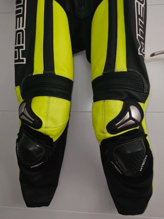Mono de moto Mtech negro y amarillo Talla 50