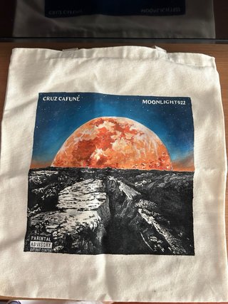 Bolso Tote Cruz Cafuné Moonlight Pintado a Mano