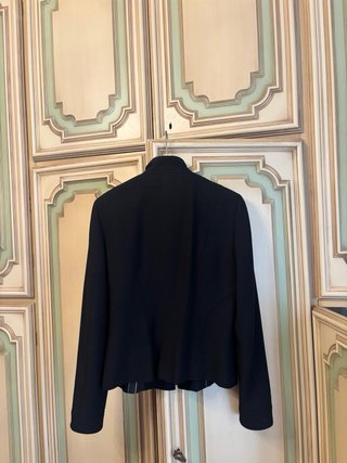 Giacca nera con zip