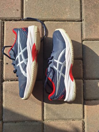 Scarpe Asics bambino blu e rosse