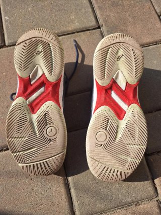 Scarpe Asics bambino blu e rosse