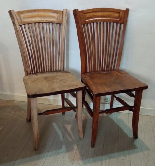 Sillas de roble americano años 40
