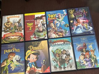 Lote 8 Películas DVD Disney Español