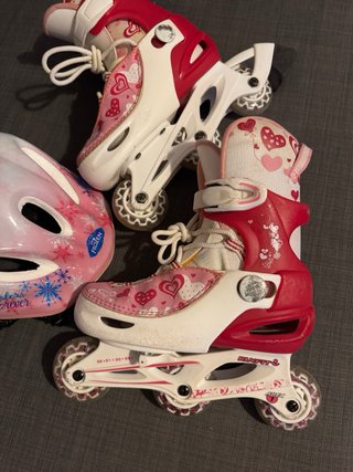 Patines y Casco Frozen Niña