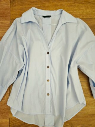 Blusa Zara Talla Única Azul