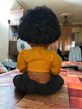 Muñeco antiguo negrito llorón