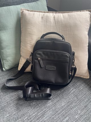 Bolso bandolera Hexagona negro hombre