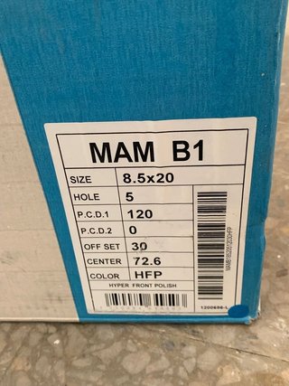 LIQUIDACION!! 4X llantas mam b1 8.5x20 5x120 ET30