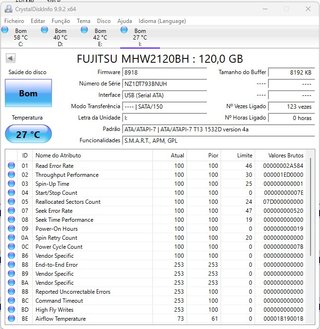 HDD Fujitsu 120GB SATA 2.5 MHW2120BH
