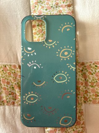 Funda iPhone 12 Ojos Turquesa