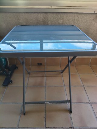 Mesa plegable jardín 69x69