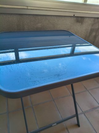Mesa plegable jardín 69x69
