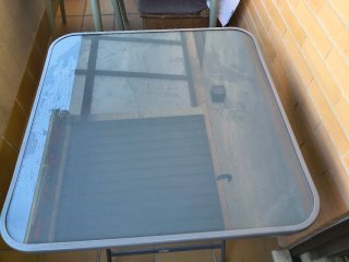 Mesa plegable jardín 69x69