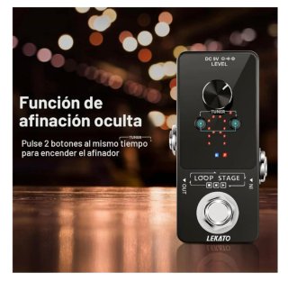 Pedal Looper para Guitarra-LEKATO-LOOP STAGE.