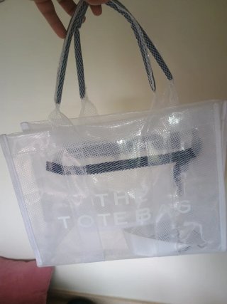 Bolso blanco transparente