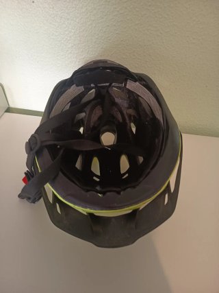Casco Ciclismo Btwin Amarillo Talla M