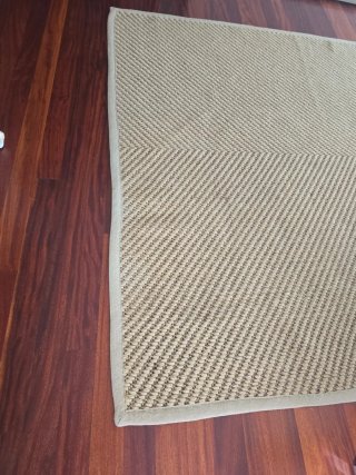 Tappeto in iuta/sisal beige e marrone