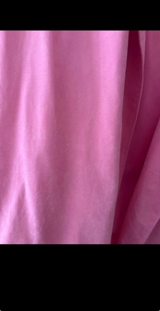 Gabardina rosa larga