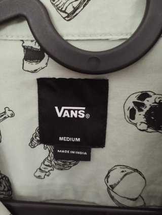 Camisa Vans niño calaveras Verde