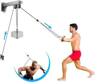 Sistema di Pulegge per Allenamento in Palestra