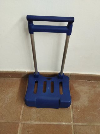 Carro porta-mochila/maleta azul