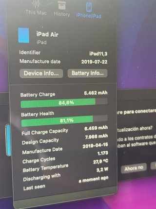 iPad Air (3ªGen) A2152 de 64GB Oro Rosa/blanca