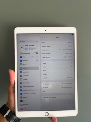 iPad Air (3ªGen) A2152 de 64GB Oro Rosa/blanca