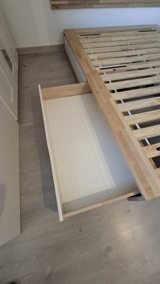 Cama IKEA Mandal + Colchón Anneland