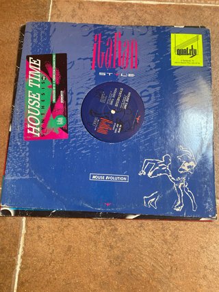 Vinilo House Time Synthesis Italian Style