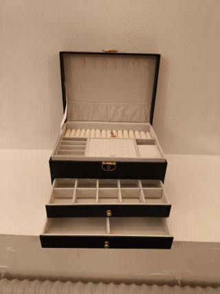 Portagioie grande nero e oro