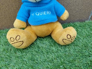 Oso de peluche con sudadera Te quiero