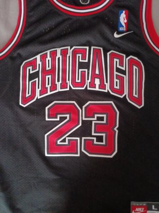 Camiseta NBA Chicago Bulls 23 Jordan Negra L