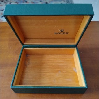 Scatola porta orologio Rolex verde