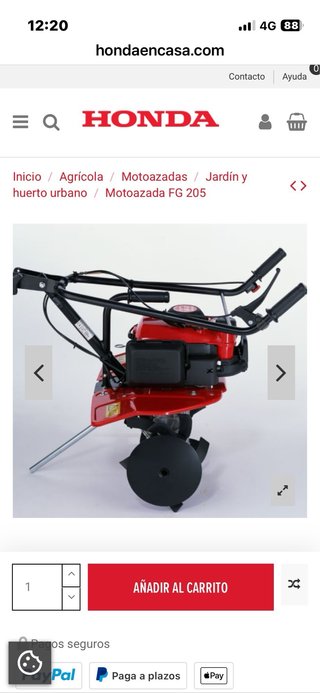 Motoazada Honda FG205 - Poco Uso